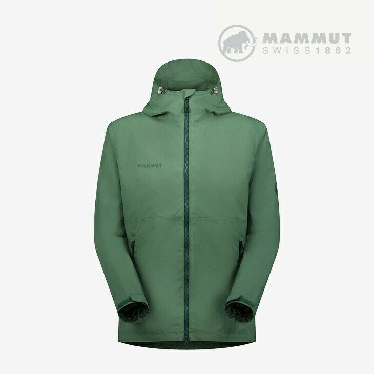 ・MAMMUT｜Hiking WB Hooded Jacket AF/ マムート/ハイキング ウィンドブレーカー フーデッド ジャケット/ダークジェイド #