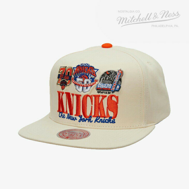 ・MITCHELL&NESS｜Reframe Retro Snapback HWC Knics/ ミッチェルアンドネス/リフレーム レトロ スナップバック クラシック ニックス/オフホワイト #