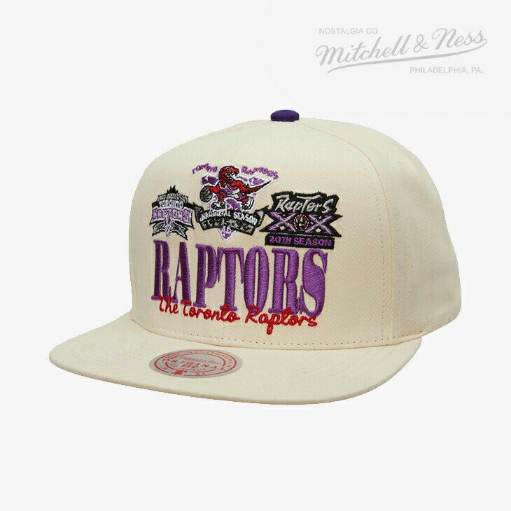 ・MITCHELL&NESS｜Reframe Retro Snapback HWC Raptors/ ミッチェルアンドネス/リフレーム レトロ スナップバック クラシック ラプターズ/オフホワイト #