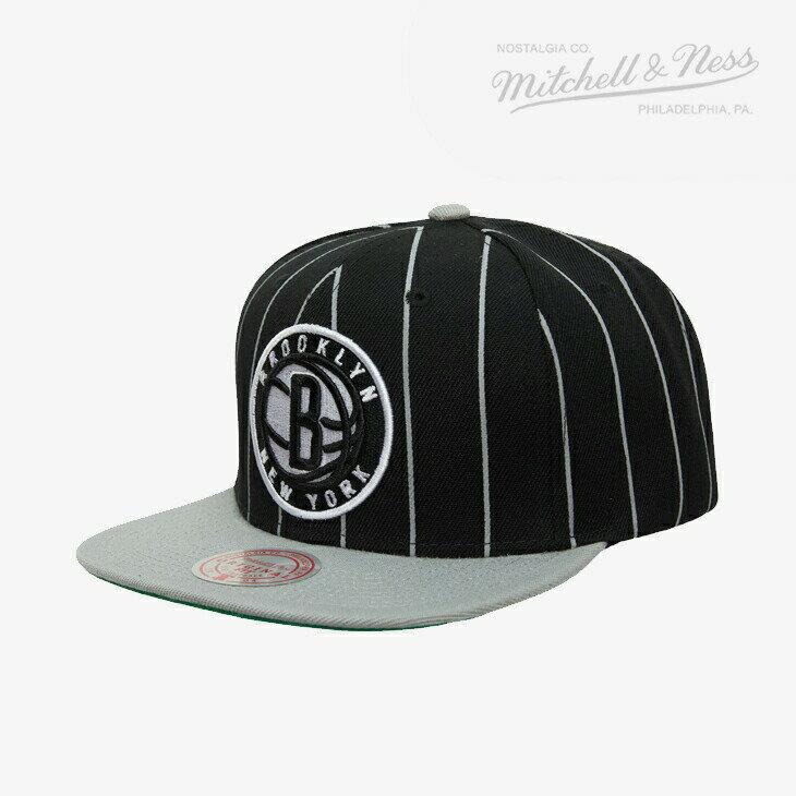 ・MITCHELL&NESS｜Pin Snapback HWC Nets/ ミッチェルアンドネス/ピン スナップバック クラシック ネッツ/ブラック #