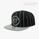 MITCHELL NESS｜Pin Snapback HWC Nets/ ミッチェルアンドネス/ピン スナップバック クラシック ネッツ/ブラック