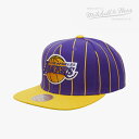 ・MITCHELL&NESS｜Pin Snapback HWC Lakers/ ミッチェルアンドネス/ピン スナップバック クラシック レイカーズ/パープル #