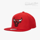 ・MITCHELL&NESS｜NBA Ground 2.0 Snapback Bulls/ ミッチェルアンドネス/グラウンド スナップバック ブルズ/レッド # 1