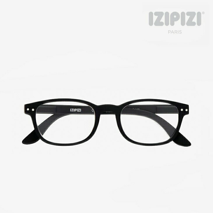 ・IZIPIZI｜Reading B Frame Rectangular/ イジピジ/リーディンググラス（老眼鏡）レクタングラー/ブラック #