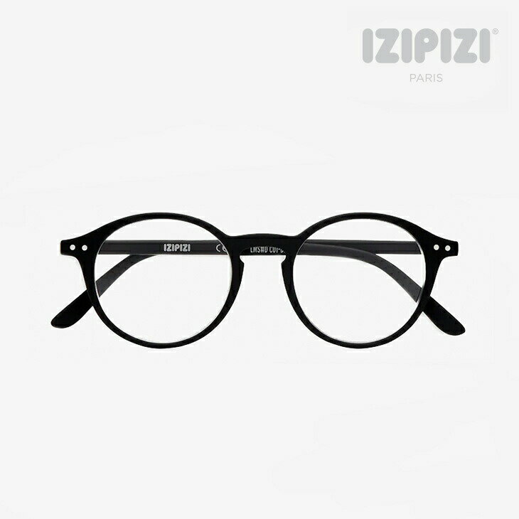 ・IZIPIZI｜Reading D Frame Iconic/ イジピジ/リーディンググラス（老眼鏡）ボストン アイコニック/ブラック #