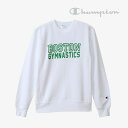 ＊CHAMPION｜Reverse Weave Crew Neck Sweatshirt/ チャンピオン/リバース ウィーブ クルー ネック スウェット カレッジプリント/ホワイト #