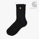 ・CARHARTT WIP｜Chase Socks/ カーハート/チェイス ソックス/ブラックxゴールド #