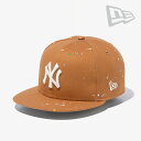 ・NEW ERA｜9Fifty S Paint Yankees/ ニュー エラ/ナインフィフティ スプラッシュ ペイント ヤンキース/ライトブラウン #