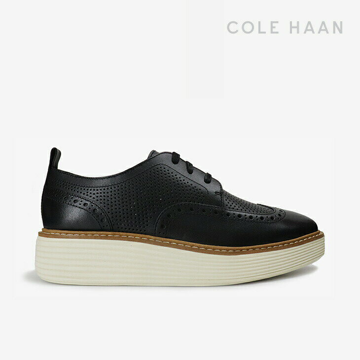 ＊COLE HAAN｜W OriginalGrand Platform Wingtip Oxford/ コール ハーン/オリジナルグランド プラットフォーム ウィングチップ オックスフォード/ブラックxア #のサムネイル