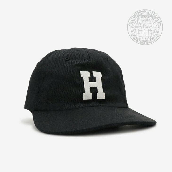 COOPERSTOWN BALL CAP｜USA Made Washed Cap Felt H/ クーパーズタウン/USA製 ウォッシュド キャップ フェルト ヒューストン/ブラック