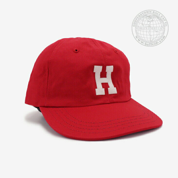 COOPERSTOWN BALL CAP｜USA Made Washed Cap Felt H/ クーパーズタウン/USA製 ウォッシュド キャップ フェルト ヒューストン/レッド