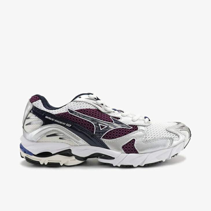 Rakuten - ：MIZUNO｜Wave Rider 10 RB-LINE Retro Running/ ミズノ/ウェーブ ライダー ランバード レトロランニング/ホワイトxブラックxパープル #