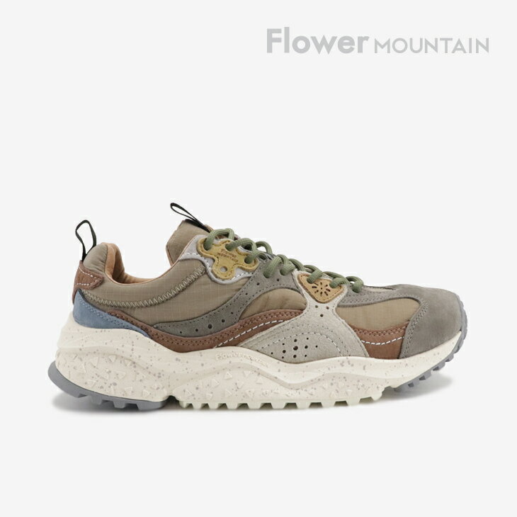 Rakuten - ：FLOWER MOUNTAIN｜Waves Leather Layers/ フラワー マウンテン/ウェーブス レザー レイヤー/ライトグレーxブラウン #