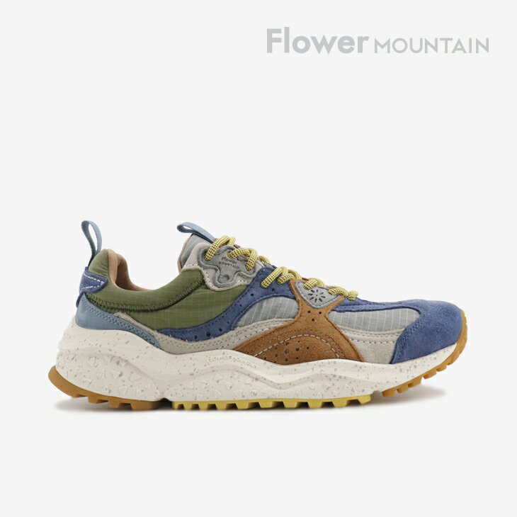 ・FLOWER MOUNTAIN｜Waves Leather Layers/ フラワー マウンテン/ウェーブス レザー レイヤー/ライトブルーxベージュ #