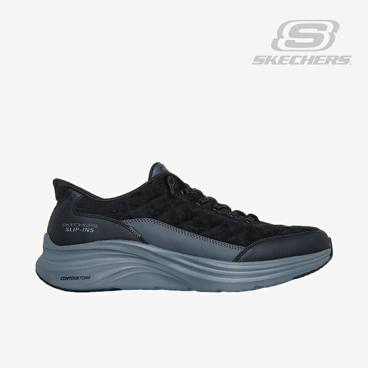 Rakuten - ：SKECHERS｜Slip-Ins Contour Foam Cozy Fit Cordelux/ スケッチャーズ/スリップインズ コンツアー フォーム コージー フィット コーデラックス/ブラックxチャコール #