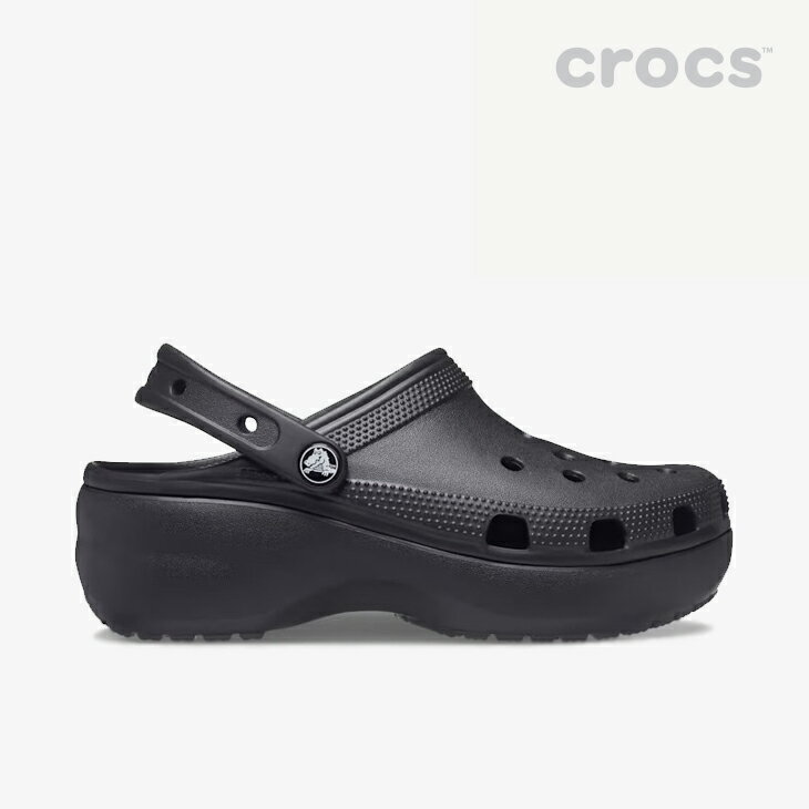 ・CROCS｜W Classic Platform Clog/ クロックス/クラシック プラットフォーム クロッグ/ブラック #