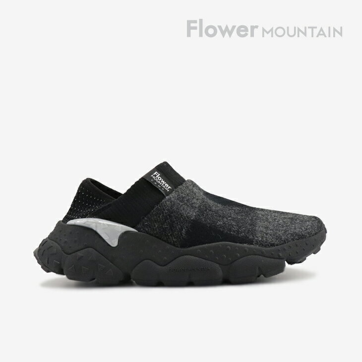 ・FLOWER MOUNTAIN｜xMoon Robroy Camp Moc Shetland Wool Tweed/ フラワー マウンテン/ムーン ロブロイ キャンプ モック シェットランド ウール ツイード/グレー #