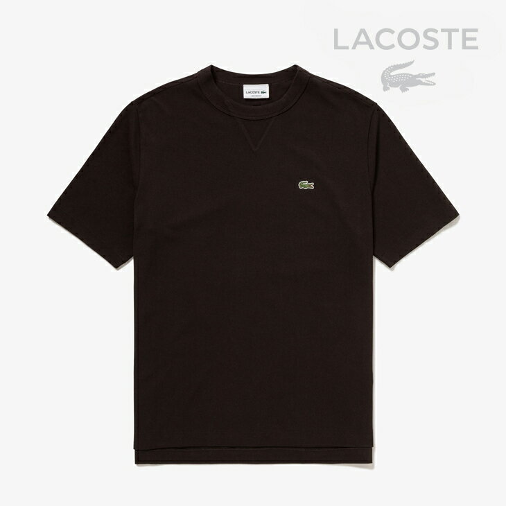 Rakuten - ・LACOSTE｜L.12.12 Gusseted Pique SS T-Shirt/ ラコステ/L1212 ガセット ショートスリーブ ピケ Tシャツ/ブラウン #