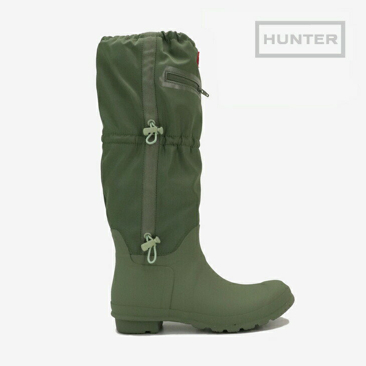 ＊HUNTER｜W Original Travel Tall Wellington Boots/ ハンター/オリジナル トラベル トール ウェリントン ブーツ/ライケングリーンxエバーグレード