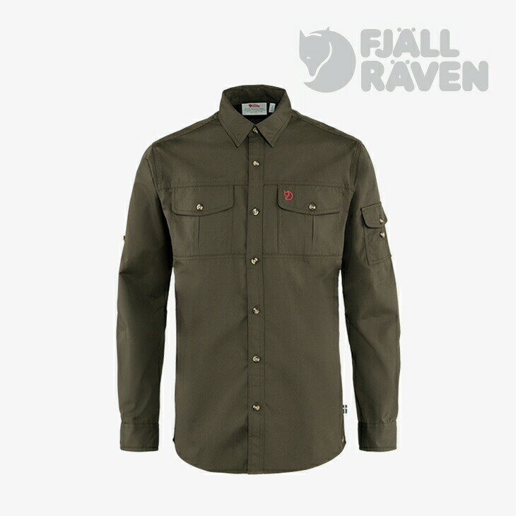 ・FJALLRAVEN｜Singi Trekking Shirt/ フェールラーベン/シンギ トレッキング シャツ/ダークオリーブ #