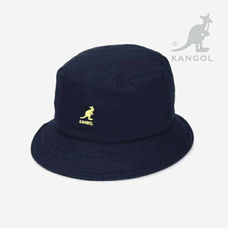 ・KANGOL｜Washed Bucket Hat/ カンゴール/ウォッシュド バケット ハット/ネイビー #