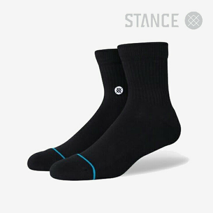 Rakuten - ：STANCE｜Icon Quarter Socks/ スタンス/アイコン クォーター ソックス/ブラック #