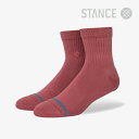 ・STANCE|Icon Quarter Socks/ スタンス/アイコン クォーター ソックス/レベルローズ #(4)