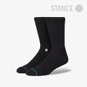 ・STANCE|Icon Socks/ スタンス/アイコン ソックス/ブラックxホワイト #