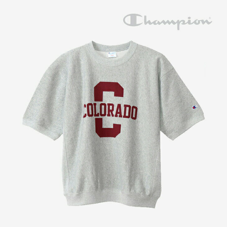 ＊CHAMPION｜Reverse Weave Half Sleeve Sweat Colorado/ チャンピオン/リバース ウィーブ ハーフ スリーブ スウェット コロラド/オックスフォードグレー