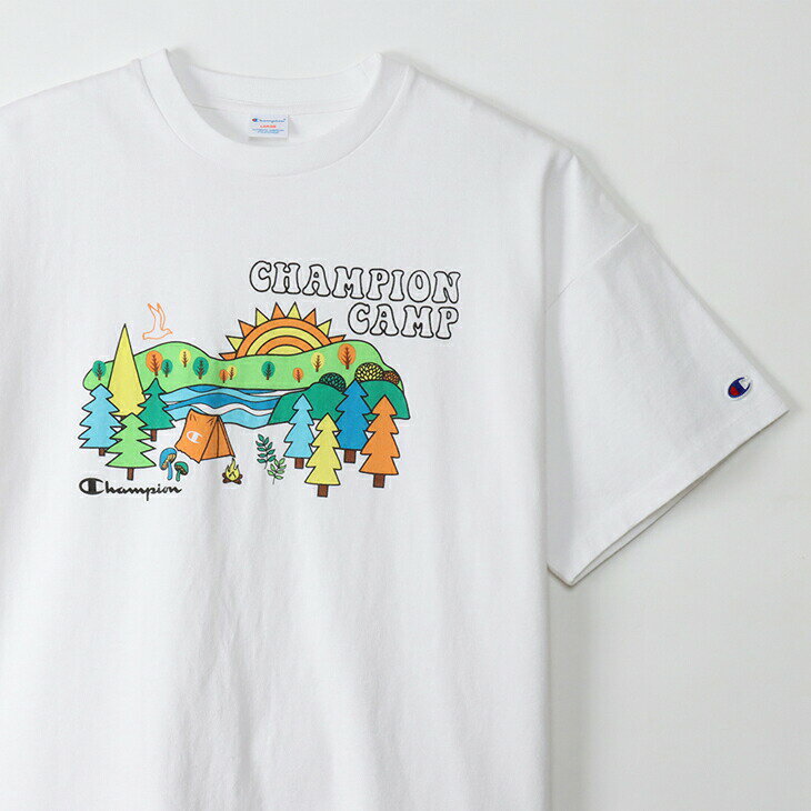 ＊CHAMPION｜Heavyweight USA Cotton SS T-Shirt Camp/ チャンピオン/ヘビーウェイ...