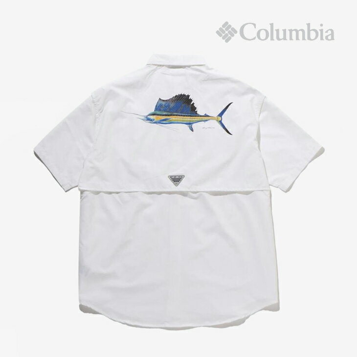 ＊COLUMBIA｜PFG Bahama Icon SS Shirt Sailfish/ コロンビア/フィッシング バハマ アイコン ショートスリーブ シャツ セイルフィッシュ/ホワイト #