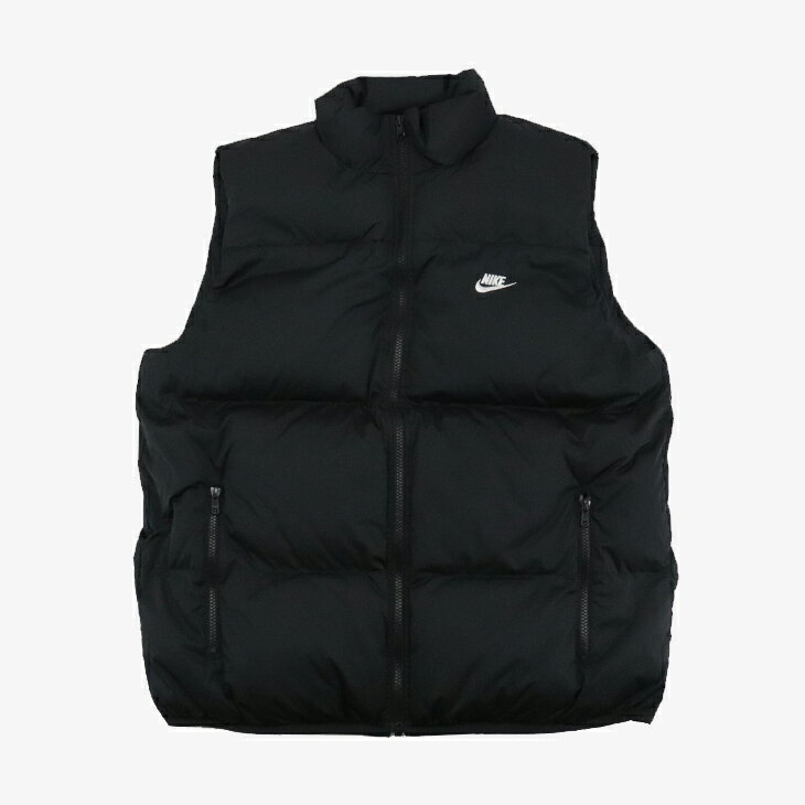 ・NIKE｜TF Club Puffer Vest Primaloft/ ナイキ/クラブ パファー ベスト プリマロフト/ブラックxホワイト #