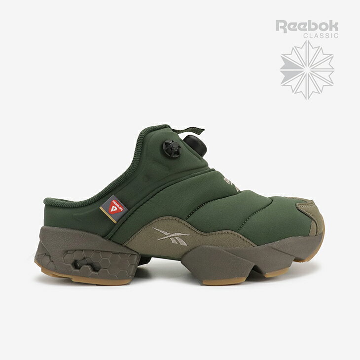 ・REEBOK｜Instapump Fury Mule Primaloft/ リーボック/インスタポンプ フューリー ミュール プリマロフト/グリッドグリーンxグリーン #