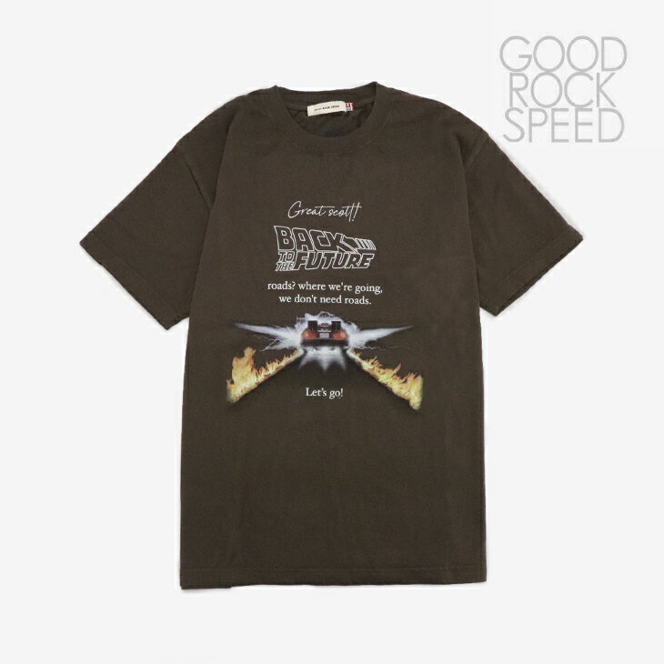 Rakuten - ・GOOD ROCK SPEED｜xBack To The Future SS T-Shirt/ グッド ロック スピード/バック トゥー ザ フューチャー ショートスリーブ Tシャツ/ブラウン #