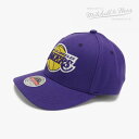 ・MITCHELL&NESS｜NBA Team Ground 2.0 Strech Snapback Lakers/ ミッチェルアンドネス/チーム グラウンド ストレッチ スナップバック レイカーズ/パープル #