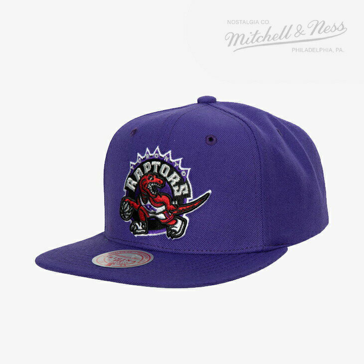 ・MITCHELL&NESS｜NBA Team Ground 2.0 Strech Snapback HWC Raptors/ ミッチェルアンドネス/チーム グラウンド ストレッチ スナップバック クラシック ラプターズ/パープル #