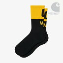 CARHARTT WIP｜C WIP Socks/ カーハート/ダブリュー アイ ピー ソックス/ブラックxバターカップ