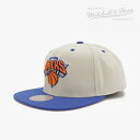 MITCHELL NESS｜NBA Sail 2 Tone Snapback Knicks/ ミッチェルアンドネス/セイル ツートーン スナップバック ニックス/オフホワイト