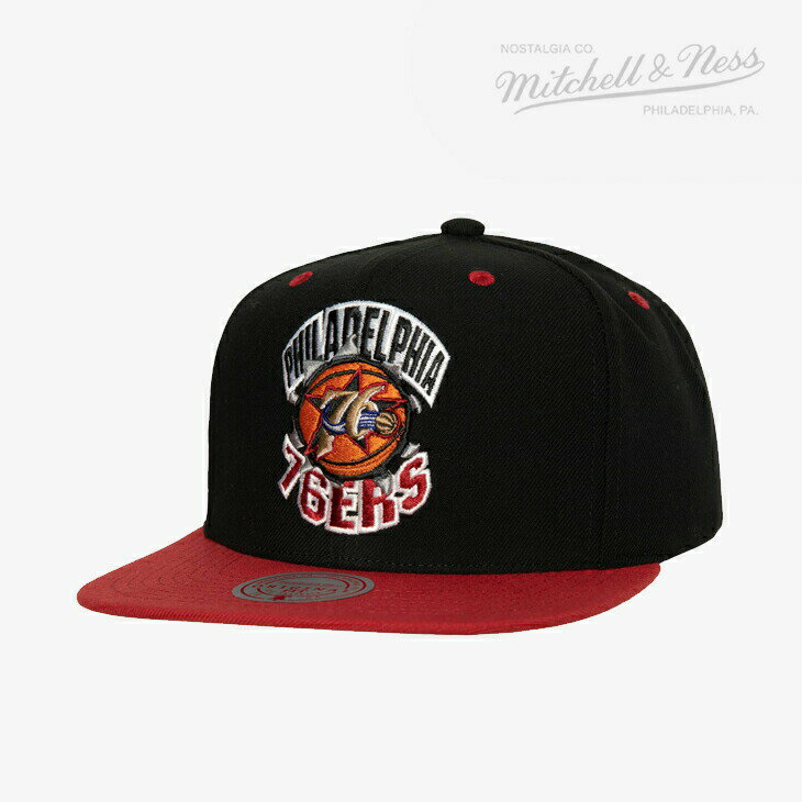 ・MITCHELL&NESS｜NBA Breakthrough Snapback HWC 76ers/ ミッチェルアンドネス/ブレイクスルー スナップバック クラシック シクサーズ/ブラック #