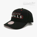 ・MITCHELL&NESS｜NBA Team Lofi Pro Snapback Bulls/ ミッチェルアンドネス/チーム ローファイ プロ スナップバック ブルズ/ブラック #