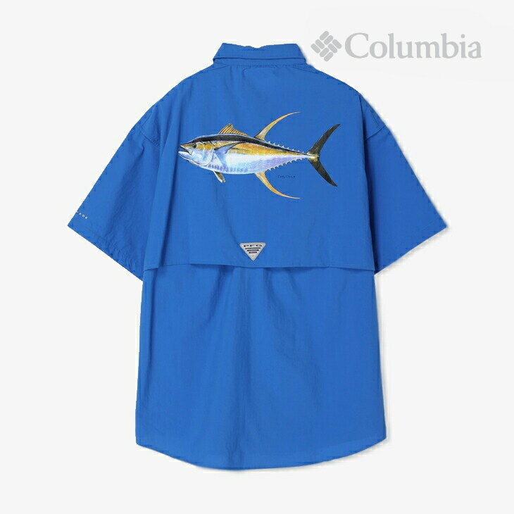 ＊COLUMBIA｜PFG Bahama Icon SS Shirt Tuna/ コロンビア/フィッシング バハマ アイコン ショートスリーブ シャツ ツナ/ビビッドブルー #