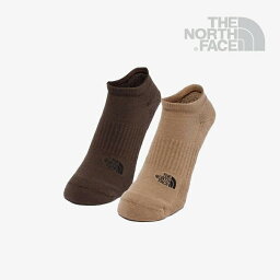 ＊THE NORTH FACE｜TNF Logo 2P Short/ ノース フェイス/ロゴ ショート ソックス 2パック/ニュートープグリーンxユーティリティブラウン #