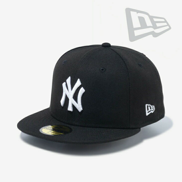 ・NEW ERA｜59Fifty New York Yankees/ ニュー エラ/フィフティーナインフィフティ ニューヨーク ヤンキース/ブラックxホワイト #