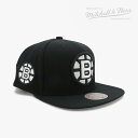 ・MITCHELL&NESS|NHL Evergreen Black White Snapback Cap Boston Bruins/ ミッチェルアンドネス/...