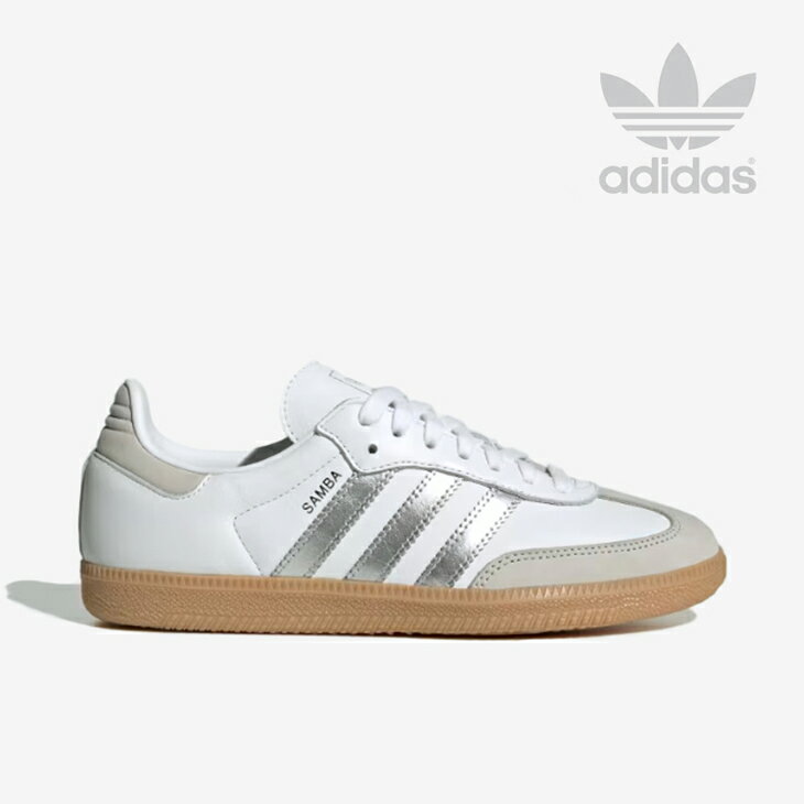 ・ADIDAS Originals｜W Samba OG Leather/ アディダス/サンバ オリジナル レザー/フットウェア ホワイトxシルバー メタリック #のサムネイル