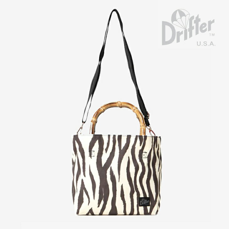 樂天商城 - ：DRIFTER USA｜Bamboo Mini Tote Animal Pattern/ ドリフター/バンブー ミニ トート アニマル パターン/デザートゼブラx #