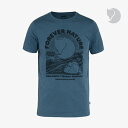 楽天GO ON・FJALLRAVEN｜Equipment T-Shirt Organic Cotton/ フェールラーベン/エキップメント Tシャツ オーガニック コットン ポリ/インディゴブルー #