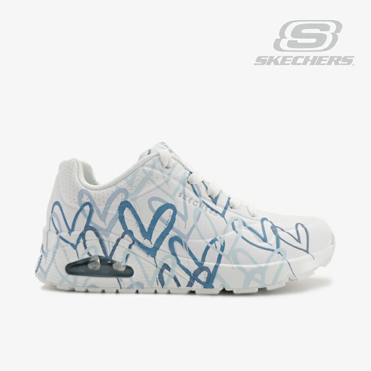 ・SKECHERS｜W xJames Goldcrown Uno Spread The Love/ スケッチャーズ/ジェームス ゴールドクラウン ウノ スプレッド ザ ラブ/ホワイトxブルー #のサムネイル