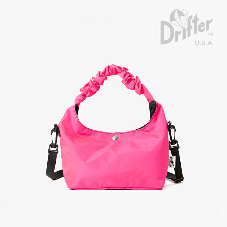 ＊DRIFTER USA｜Gather Handle Bag Nylon/ ドリフター/ギャザー ハンドル バッグ ナイロン/ピンクx #