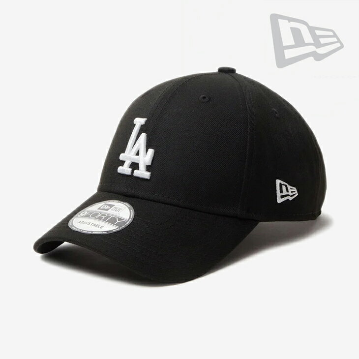 Rakuten - ・NEW ERA｜9Forty Velcro Strap MLB Woven Label Los Angeles Dodgers/ ニュー エラ/ナインフォーティ ベルクロ ストラップ ウーブン ラベル ロサンゼルス ドジャース/ブラック #